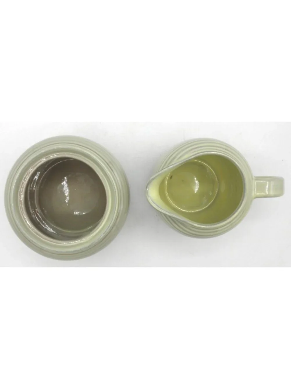Rare Arabia Michael Schilkin Cream And Sugar Set Celadon NO LID Signed MS